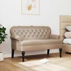 vidaXL Chesterfield Bank Cappuccino 119,5 x 64,5 x 75 cm, Huis en Inrichting, Verzenden, Nieuw