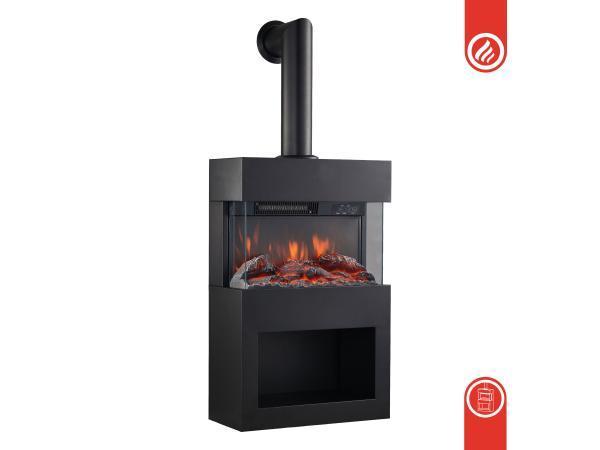 Veiling -  Elektrische haard HENRI met rookafvoerbuis - Zwar, Maison & Meubles, Cheminées