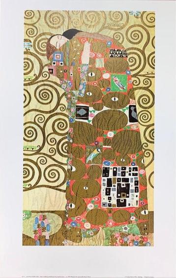 Gustav Klimt (after) - Fulfillment, 1909 Erfüllung - Rare
