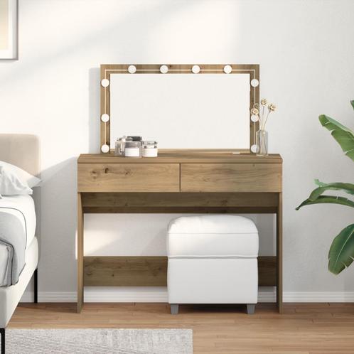 vidaXL Kaptafel artisanaal eikenkleurig 100 x 40 x 120 cm, Huis en Inrichting, Tafels | Kaptafels, Nieuw, Verzenden