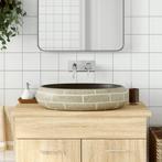 vidaXL Opzetwasbak ovaal 59x40x15 cm keramiek meerkleurig, Doe-het-zelf en Bouw, Verzenden, Nieuw