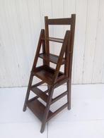 Klapstoel - Vouwbare stoel en boekenkastladder - Hout -