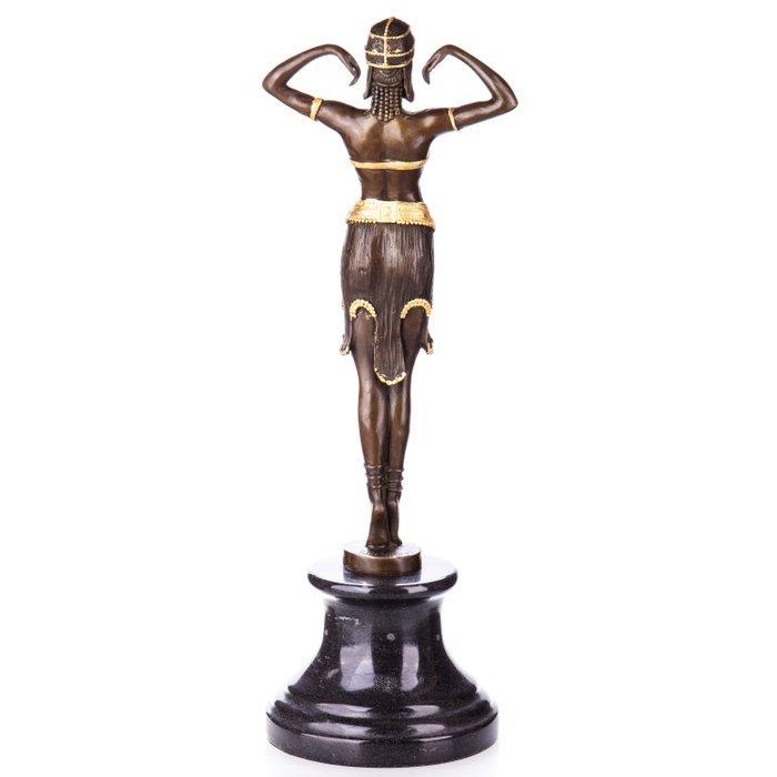 Figuur - Bronzefigur Skulptur Tänzerin nach D.H Chiparus, Antiek en Kunst, Curiosa en Brocante