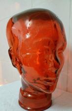 Mannequin - Orange head -  tête de mannequin - Verre, Antiek en Kunst, Curiosa en Brocante