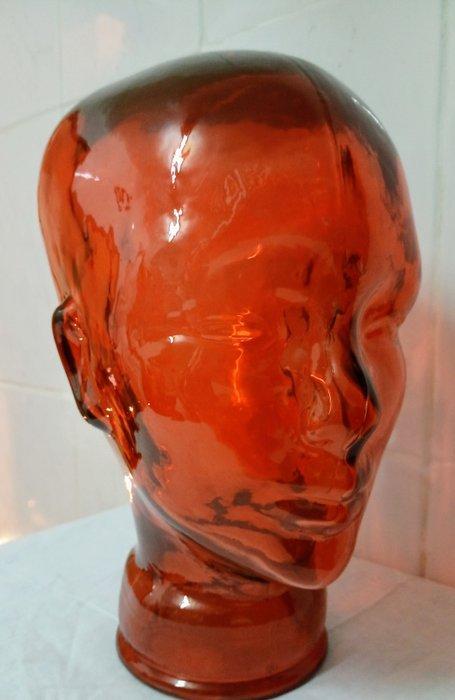 Mannequin - Orange head -  tête de mannequin - Verre, Antiek en Kunst, Curiosa en Brocante