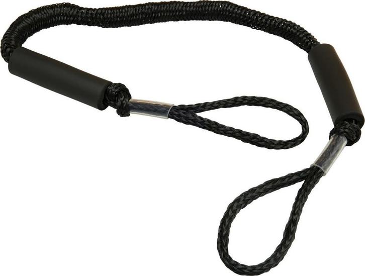 Bungee Dock Line met Dubbele Lus 155-225cm Zwart, Sports nautiques & Bateaux, Accessoires navigation, Enlèvement ou Envoi