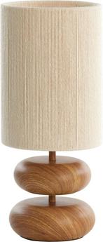 2dekans | Light & Living Tafellamp Danialo - Naturel - Ø22cm, Huis en Inrichting, Lampen | Tafellampen, Ophalen of Verzenden, Nieuw