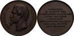 Brons medaille Frankreich Napoleon Iii 1852-1870, Verzenden