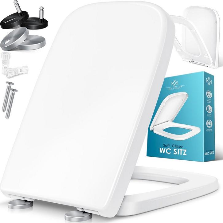 WC bril Softclose - Toiletbril - Wit - KESSER®, Bricolage & Construction, Sanitaire, Envoi