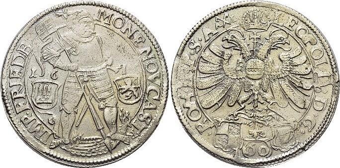 60 Kreuzer (gulden) 1674 Friedberg-reichsburg Hans Eitel..., Postzegels en Munten, Munten | Europa | Niet-Euromunten