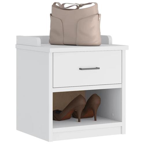 vidaXL Gangbankje SANDNES wit 45x40x50 cm massief grenenhout, Huis en Inrichting, Overige Huis en Inrichting, Nieuw, Verzenden