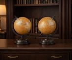 Decoratief ornament - Set van 2 wereldgloben