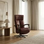 Leren relaxfauteuil met hartbalans Pure - Toledo Bordeaux, Ophalen of Verzenden