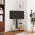 vidaXL Tv-standaard hoek 2-laags voor 32-70 inch zwart en, Verzenden, Nieuw