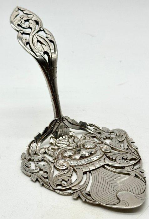 No reserve-Grote ajour gezaagde antieke Balinese zilveren, Antiek en Kunst, Antiek | Zilver en Goud
