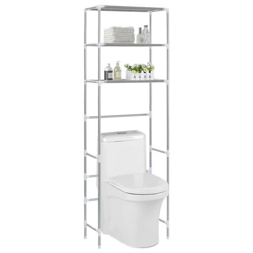 vidaXL Opbergrek voor boven toilet 3-laags 53x28x169 cm, Huis en Inrichting, Badkamer | Badtextiel en Accessoires, Nieuw, Verzenden