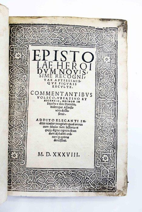 Ovidio - Heroidum - 1538, Antiek en Kunst, Antiek | Boeken en Manuscripten