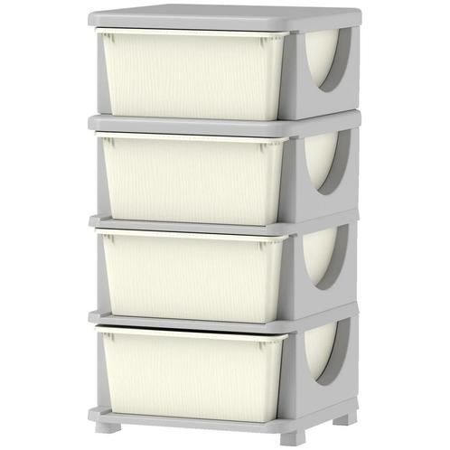 TRUUSK Commode voor Kinderkamer - 4 Niveaus Speelgoedorganiz, Kinderen en Baby's, Kinderkamer | Overige Meubels, Verzenden