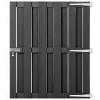 vidaXL Poort 100x112 cm HKC grijs, Tuin en Terras, Verzenden, Nieuw