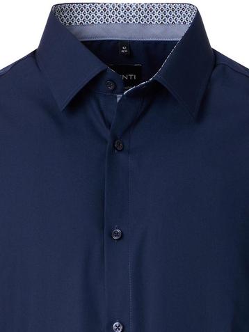 Blauw Overhemd Heren Strijkvrij Modern Fit Venti beschikbaar voor biedingen
