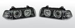 Koplampen Angel Eyes | BMW 3 Series E36 1992-1999 |zwart, Auto-onderdelen, Verzenden, Nieuw, BMW