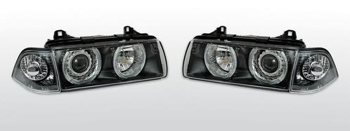 Koplampen Angel Eyes | BMW 3 Series E36 1992-1999 |zwart, Auto-onderdelen, Verlichting, Nieuw, BMW, Verzenden