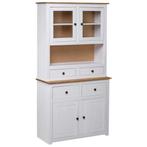 vidaXL Hoge kast Panama Range 93x40,5x180 cm massief, Verzenden, Nieuw