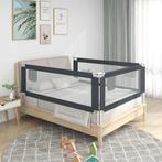 vidaXL Bedhekje peuter 90x25 cm stof donkergrijs, Verzenden, Nieuw