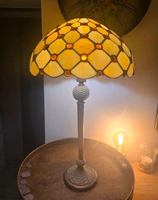 Style Tiffany - Lamp - Glas, Metaal, Antiek en Kunst, Curiosa en Brocante