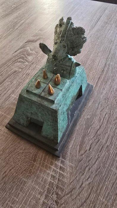 Peter Hiemstra (1954) - Bronzen beeld van Peter Hiemstra, Antiquités & Art, Art | Objets design