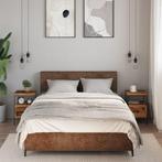 vidaXL Nachtkastjes 2 st 34x36x50 cm bewerkt hout oud, Huis en Inrichting, Slaapkamer | Nachtkastjes, Verzenden, Nieuw