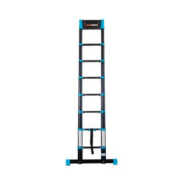 Telescoopladder Eurostairs Black ‘n Blue Prof 3,8m softclose, Ophalen of Verzenden, Ladder
