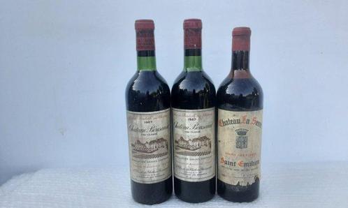 1967 Chateau Bouscaut & 1967 x2 Chateau La Serre - Bordeaux,, Verzamelen, Wijnen