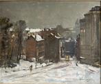 Henri Logelain (1889-1968) - Ville en hiver sous la neige