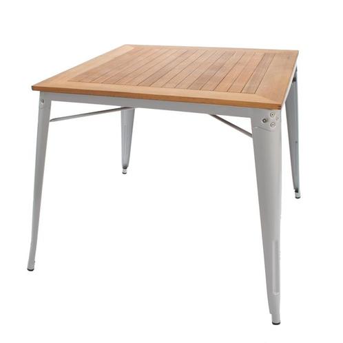 Eettafel Buitentafel in Tolix-stijl grijs, Huis en Inrichting, Tafels | Eettafels, Nieuw, Verzenden