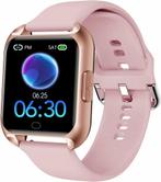 Roze Smartwatch voor Dames met 1.4”HD Touchscreen, Fitnes., Bijoux, Sacs & Beauté, Montres connectées, Verzenden
