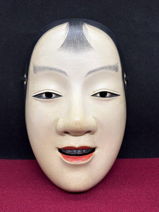 Noh masker - Hout, Hoogwaardig houten, sculpturaal, Antiek en Kunst, Antiek | Overige Antiek