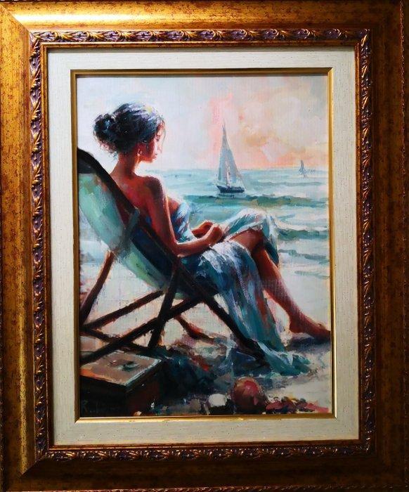 Salvatore Rodriquez (1957) - Meditazione, Antiquités & Art, Art | Peinture | Classique