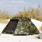 vidaXL Vistent 3-persoons camouflage waterdicht, Verzenden, Nieuw