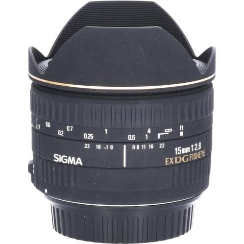 Sigma 15mm f/2.8 EX DG Diagonal Fisheye Canon CM3219, Audio, Tv en Foto, Foto | Lenzen en Objectieven, Overige typen, Gebruikt