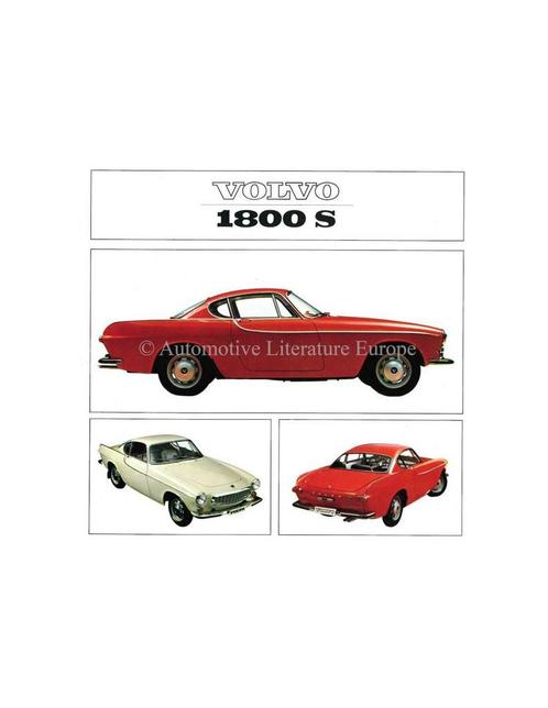 1965 VOLVO 1800 S BROCHURE NEDERLANDS, Livres, Autos | Brochures & Magazines