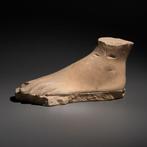 Oud-Egyptisch Verharde kalksteen Beeldhouwersmodel in de