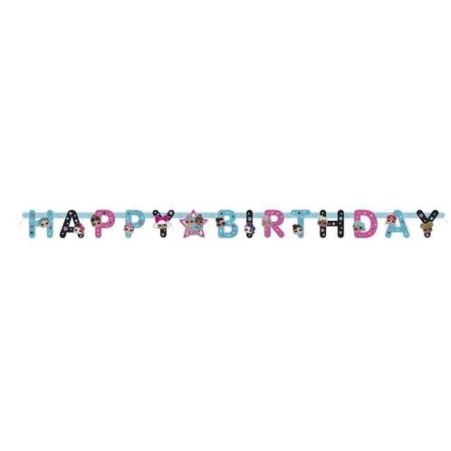 Lol Surprise Happy Birthday Banner 1,82m, Hobby & Loisirs créatifs, Articles de fête, Envoi