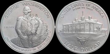 Usa half dollar 1982 George Washington zilver beschikbaar voor biedingen