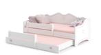 Peuterbed Wit/Roze 80x160 - OP = OP - Droombedje aan Top..., Verzenden, Nieuw, 160 tot 180 cm, 70 tot 85 cm