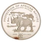 Oeganda. 10.000 Shilling 1993 Protection of African, Postzegels en Munten, Munten | Europa | Niet-Euromunten