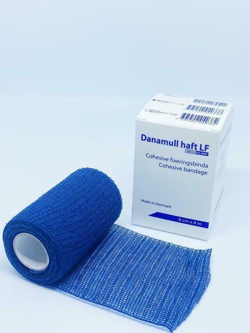 Danamull Haft Zelfklevend Fixatiewindsel blauw 8cm x 4m, Diversen, Verpleegmiddelen, Nieuw, Ophalen of Verzenden