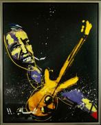 Herman Brood | Giclée: Guitarman Black | Afm: 100cm x 125cm, Antiek en Kunst, Ophalen of Verzenden