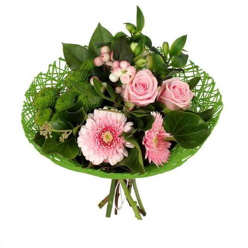 Actie boekethouder twist papier 20 cm - groen (excl., Huis en Inrichting, Woonaccessoires | Kunstplanten en Kunstbloemen, Nieuw