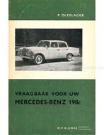 1963-1965 MERCEDES BENZ 190c VRAAGBAAK NEDERLANDS